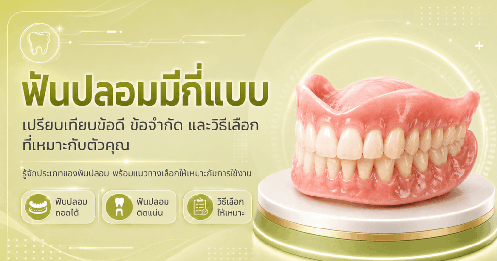 ฟันปลอมมีกี่แบบ